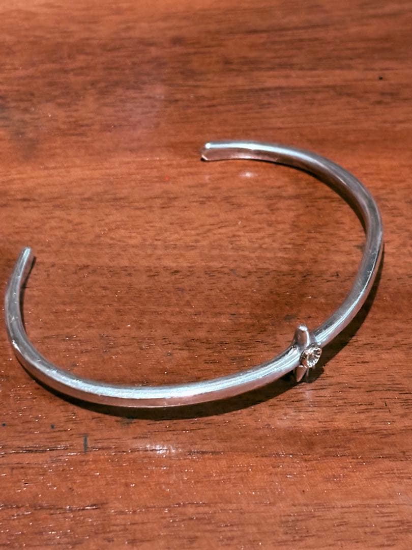 ラ*０様 LEATHER & SILVER MOTO バングル