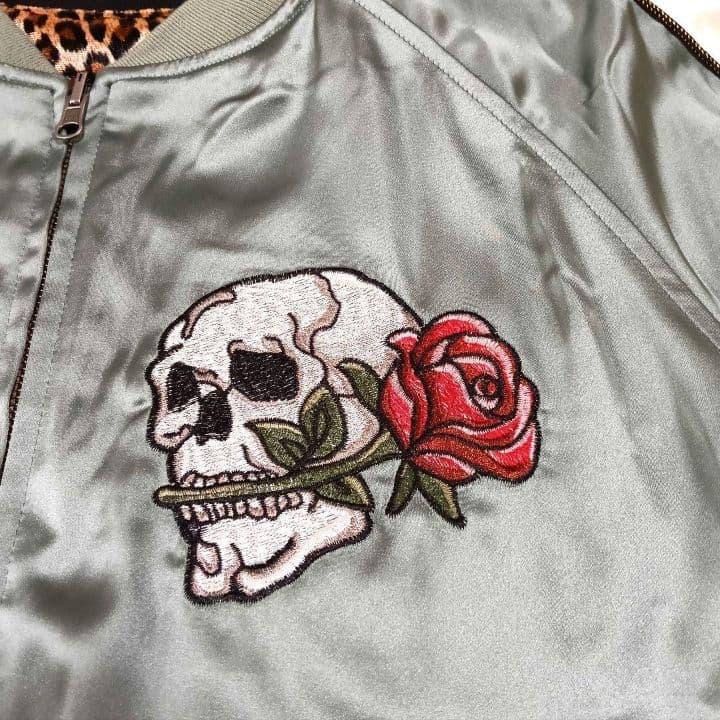 2104 美品 Rattle Trap スカジャン リバーシブル 刺繍 豹柄 - メルカリ