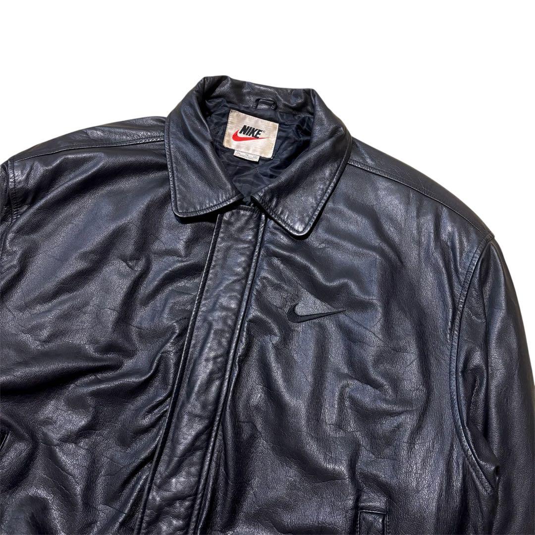 幻級スペシャル 90s NIKE レザージャケット Stussy supreme - メルカリ
