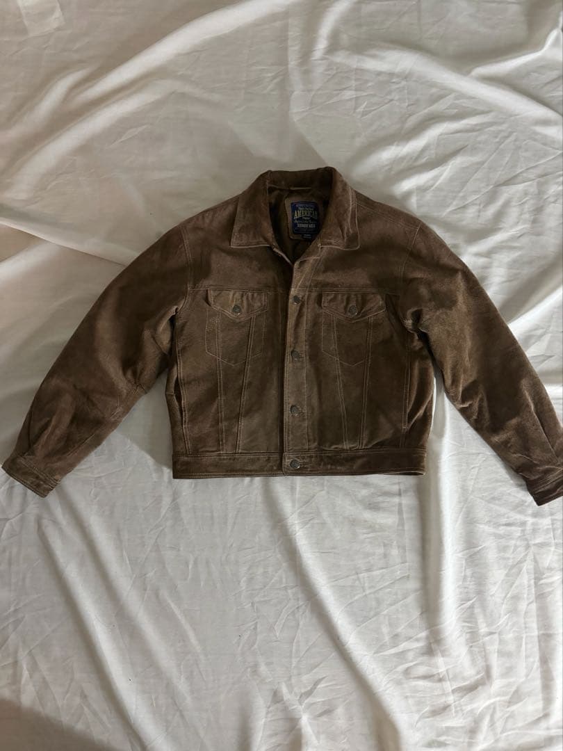 80's tracker suède leather jacket 70505