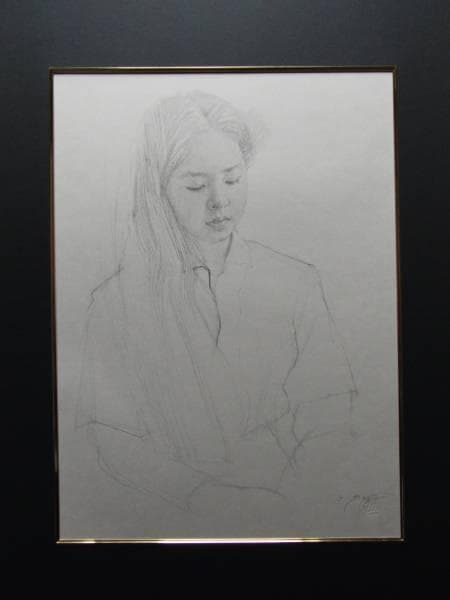 藤井 勉、ものおもい、大判・希少デッサン画集より