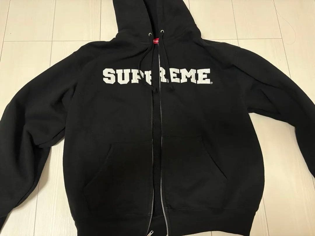 Supreme ブラック ジップフーディー/パーカー SUPREME】 Arc Thermal Lined Zip Up Hooded Sweatshirt Black