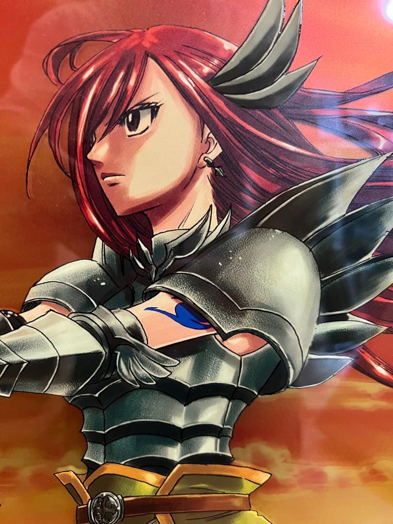 版画 妖精女王 フェアリーテイル 複製原画 エルザ 直筆サイン 真島ヒロ