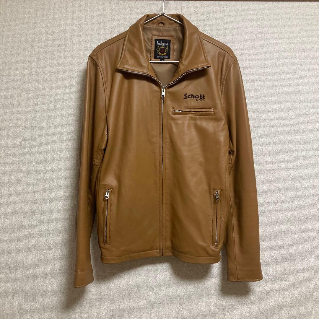 schott ショット レザーライダースジャケット Schott N.Y.C（ショット） Schott 3101048 ダブル ブレスト ライダース