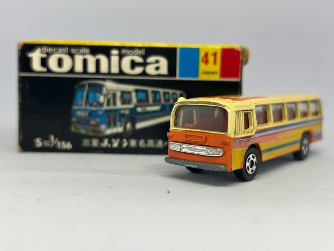 トミカ No.41 三菱ふそう 東名高速バス 新宿小田急特注 日本製 黒箱