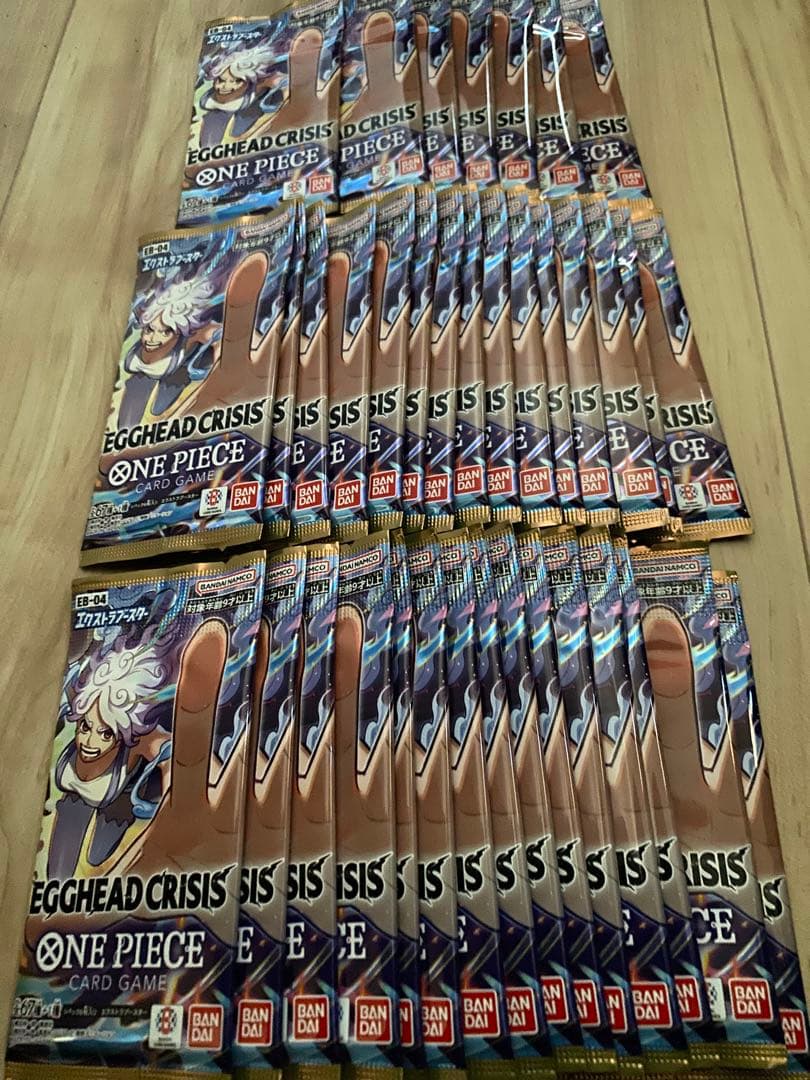ワンピースカードゲーム エクストラブースター EGGHEADCRISIS 37P ワンピースカードエクストラブースター EGGHEAD CRISIS 7パック - メルカリ