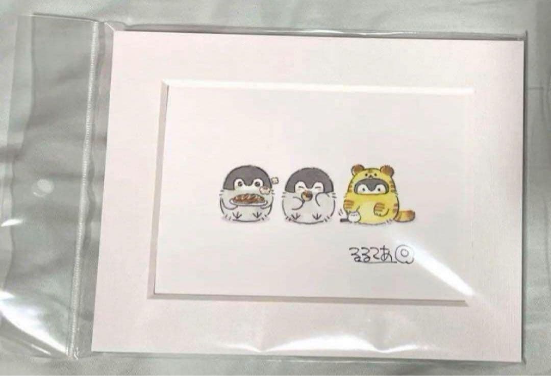 コウペンちゃんのおみせやさん 大阪　直筆サイン入りミニ複製原画 ノベルティ