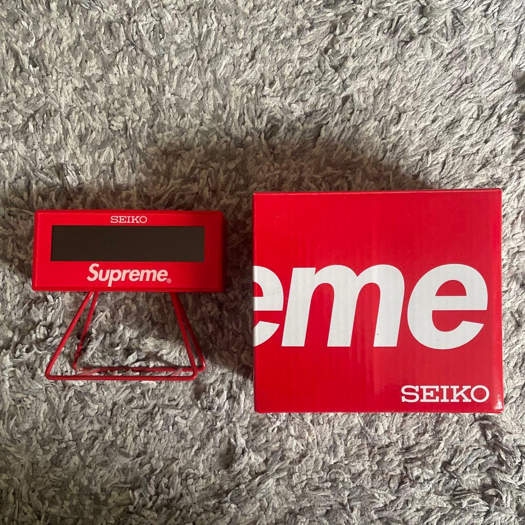 時計 Supreme / Seiko Marathon Clock Red