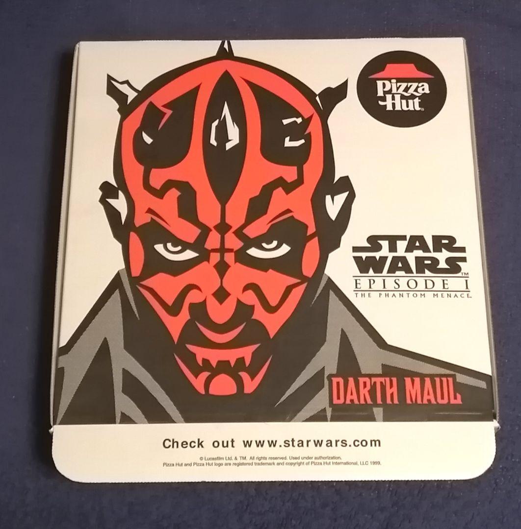star wars darth maul pizza hat box 1999年