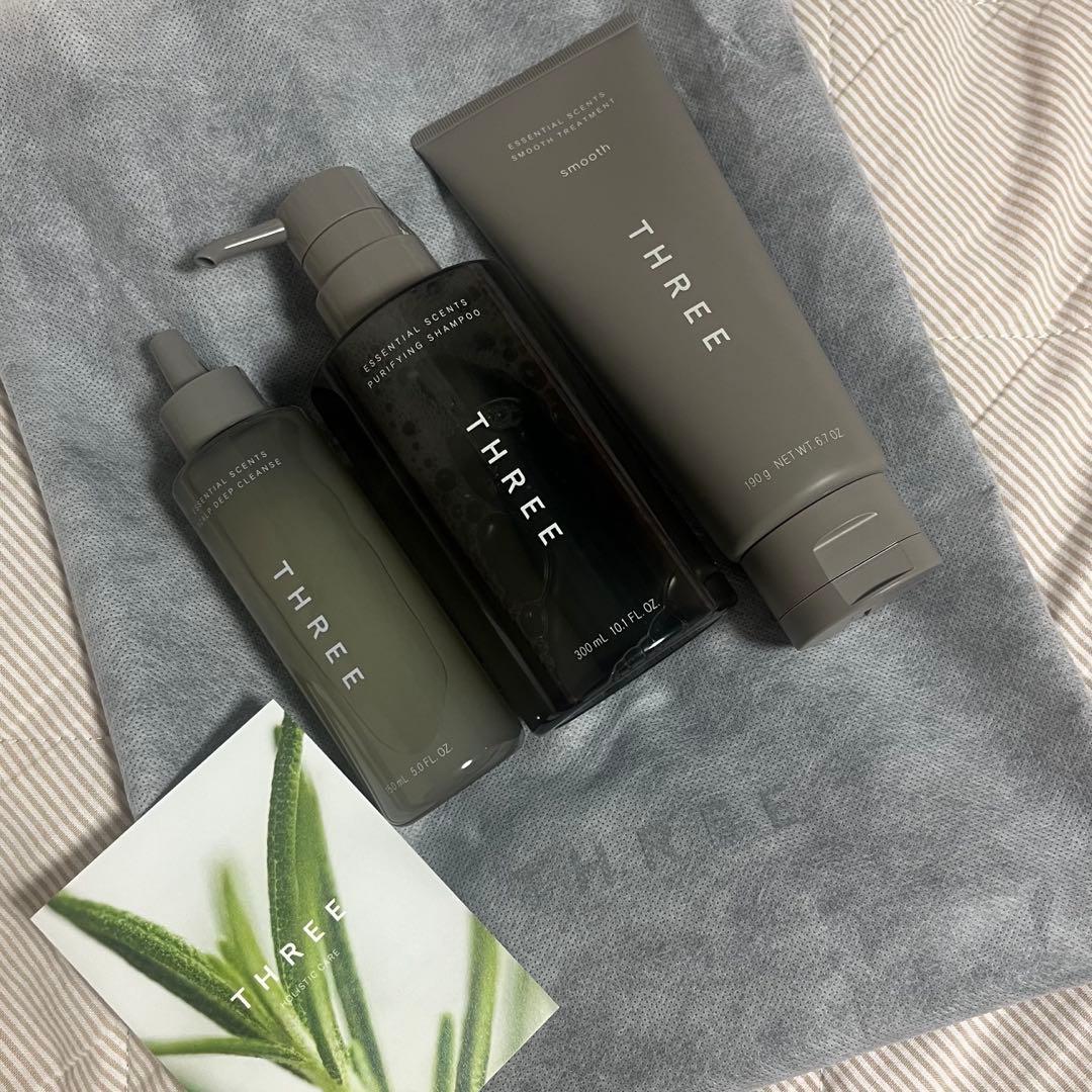 THREE 3点セット シャンプー トリートメント スキャンプクレンズ