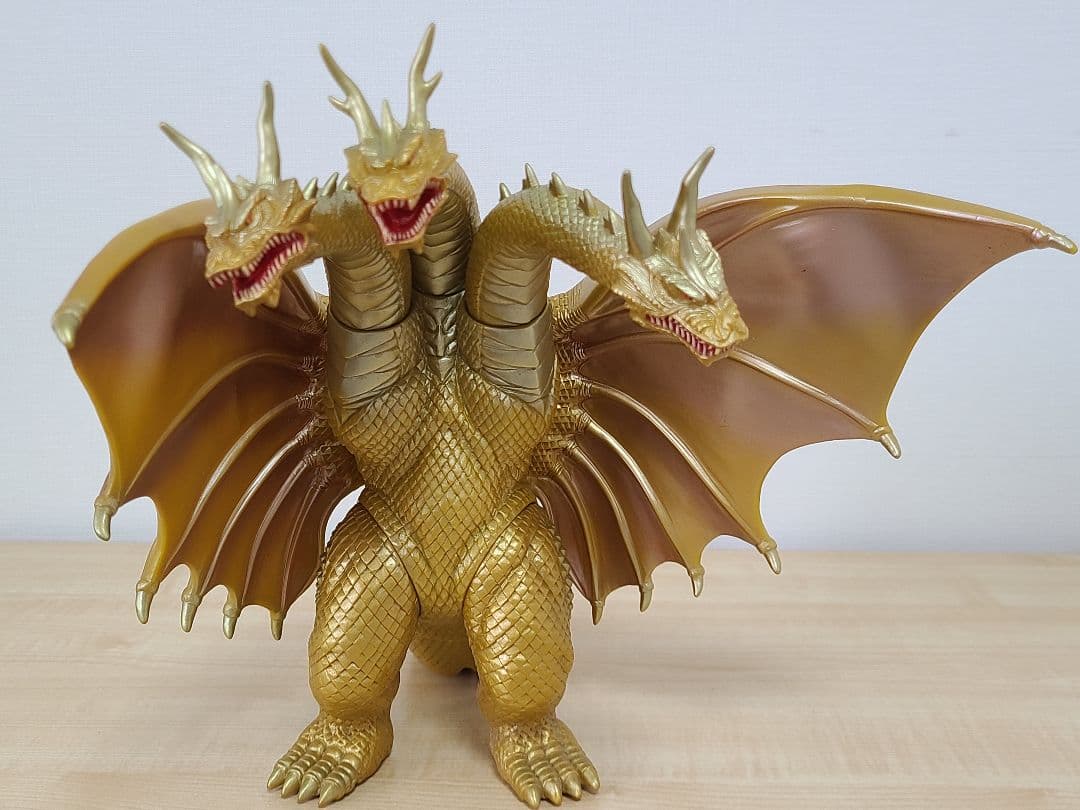 【中古】BANDAI バンダイ ソフビフィギュア 東宝 キングギドラ 1998