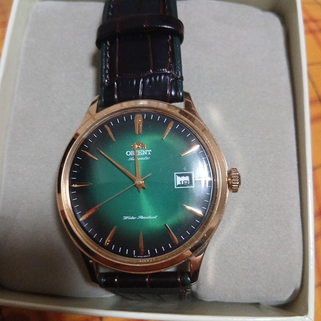 ORIENT グリーン文字盤 アナログ時計　さらに値下げしました。