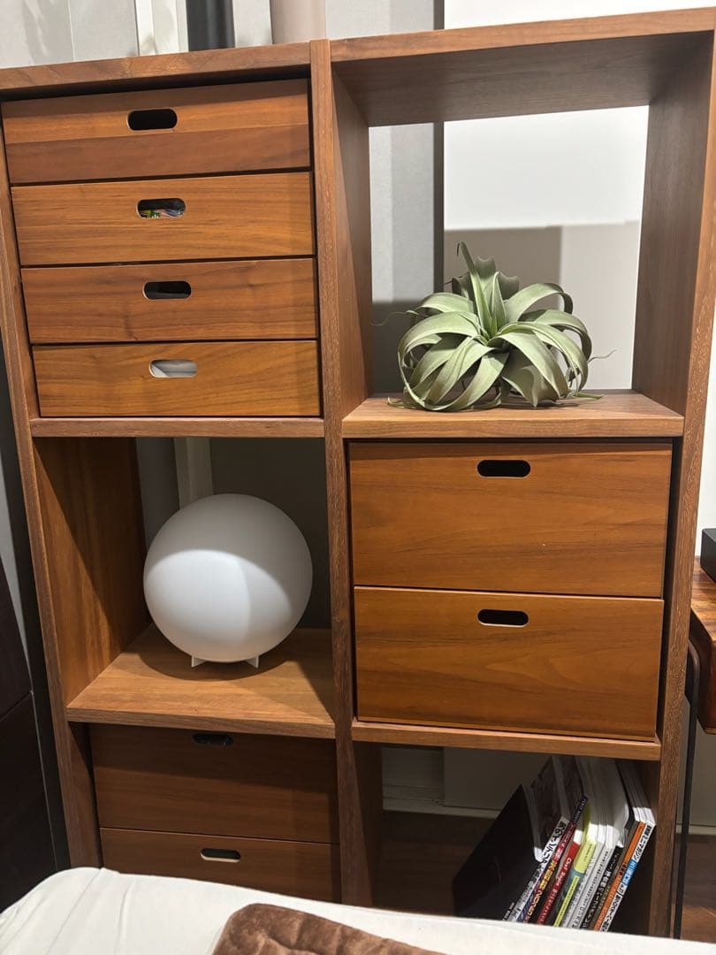 無印良品　スタッキングシェルフ　ウォールナット 楽天市場】スタッキングシェルフ・追加2段・ウォールナット材 幅40