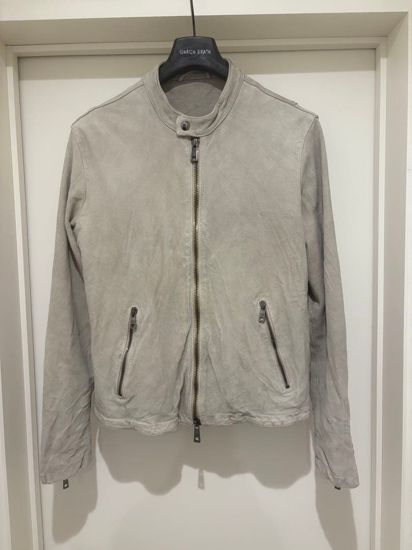 GIORGIO BRATOジョルジオブラット23FWスエードシングルライダース