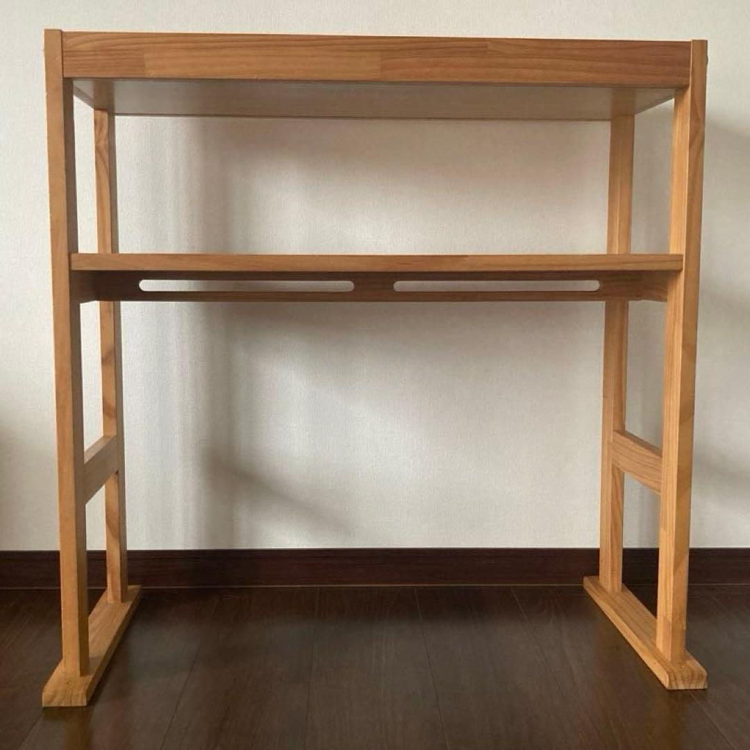 モモナチュラル　キッチン収納棚