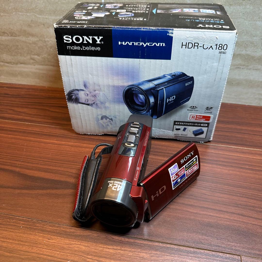SONY HDR-CX180ビデオカメラ ほぼ新品 5509 SONY（ソニー） ビデオカメラ SONY HDR-CX180 (L) ブルー 中古 新品SD