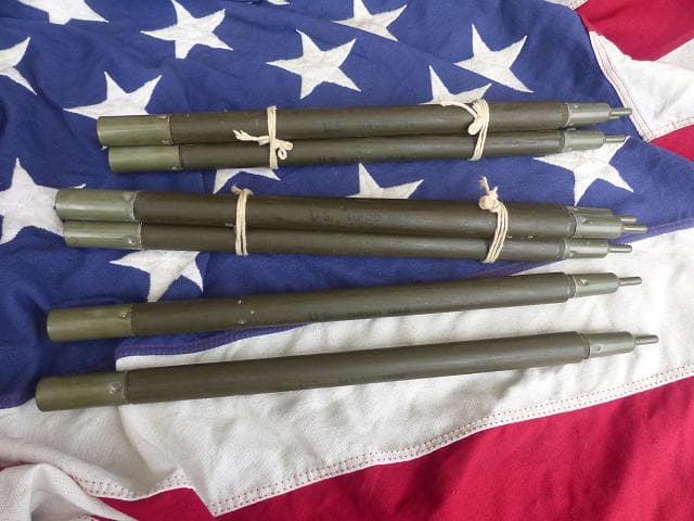 ＝専用＝　1968” 米軍実物 ナム戦 デッド!　テントポール　8本セット 軍幕