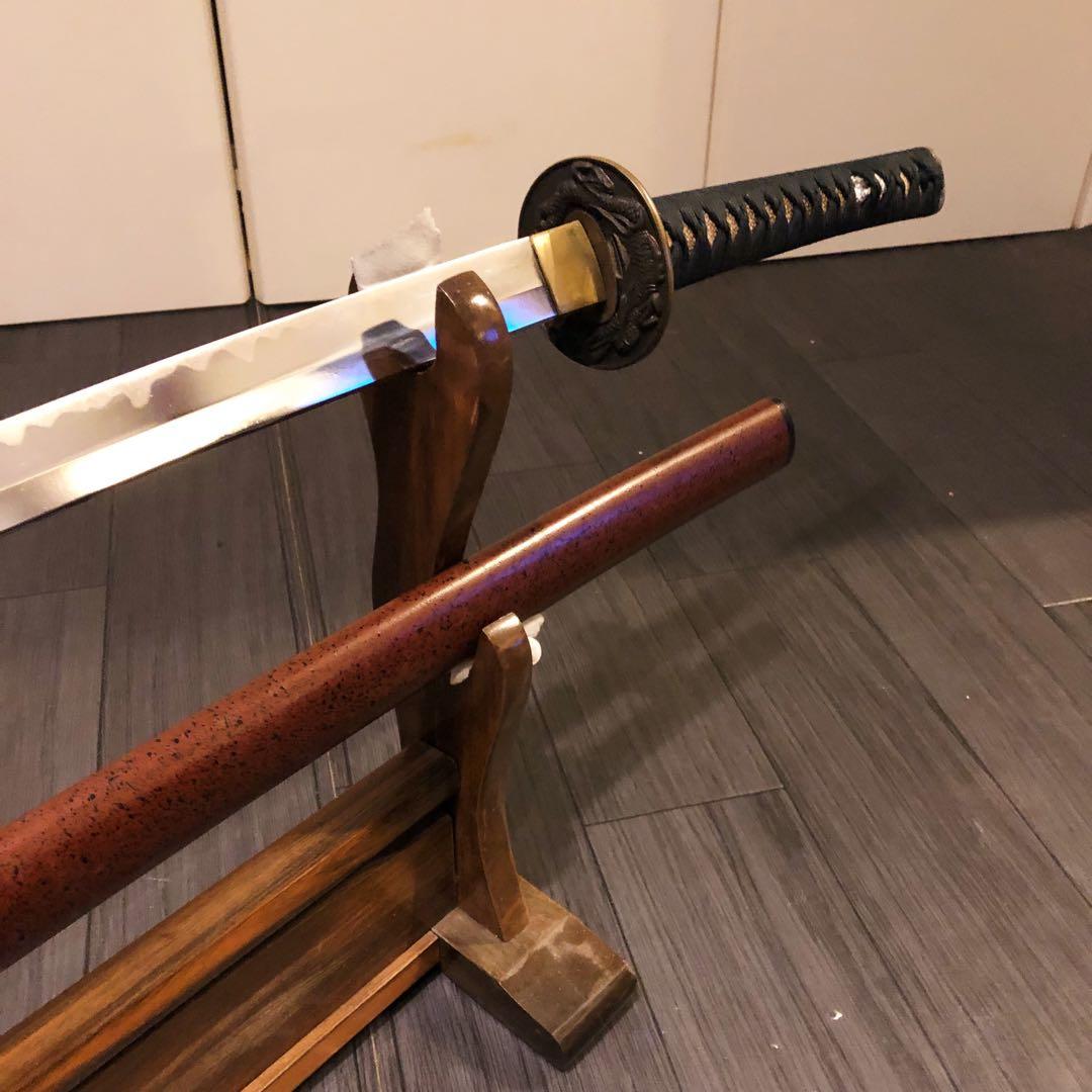 高級模造刀 深朱拵え 高級居合刀 研波刃 合金 - メルカリ