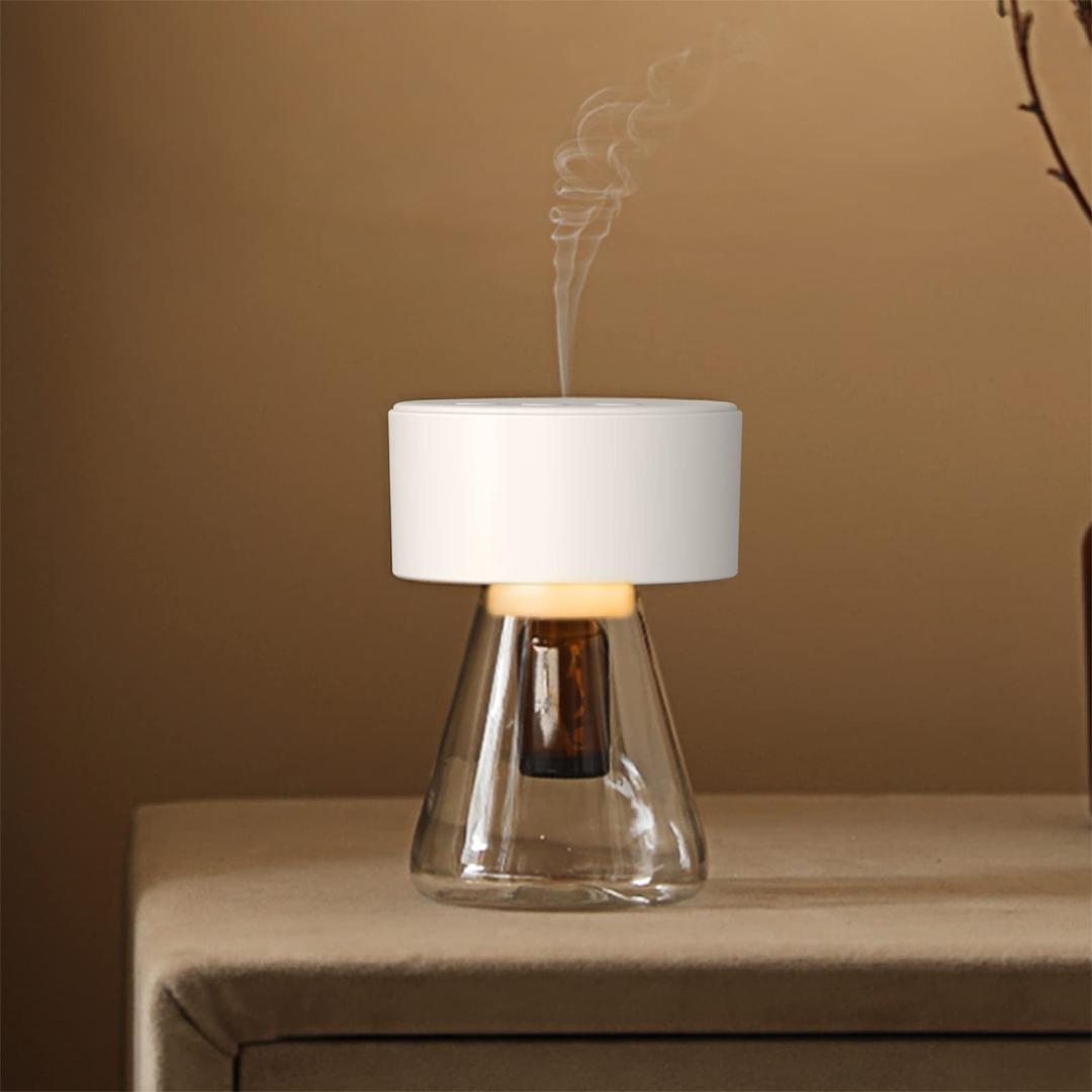 ☆自分好みにDIY　アロマディフューザー ミスト　精油　白 Amazon.co.jp: アロマディフューザー ネブライザー式 アロマ