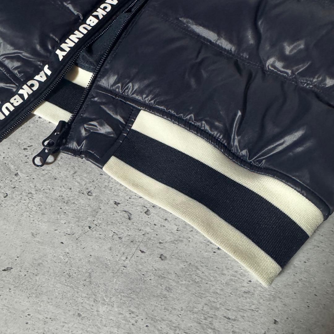 ジャックバニー サイズ5 ダウンベスト ネイビー 美品 紺色 ゴルフ