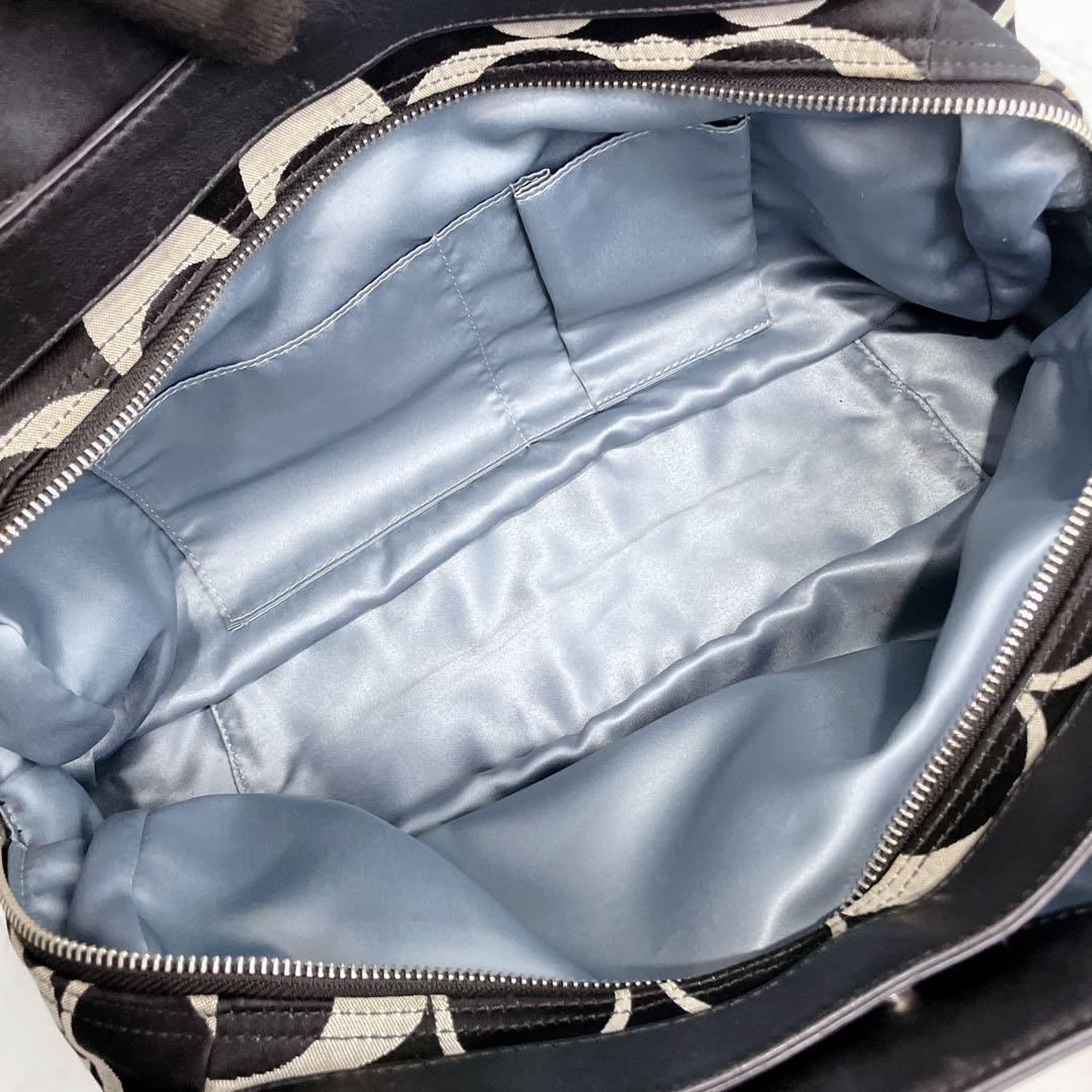 COACH ハンドバッグ シグネチャー キャンバス×レザー ショルダー