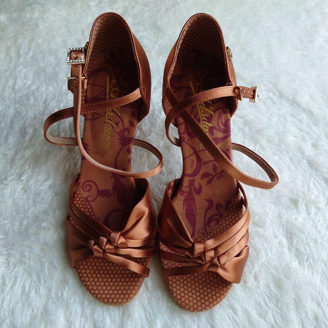 アンジェ様 美品☆23.5cm ダンスシューズ 社交ダンス