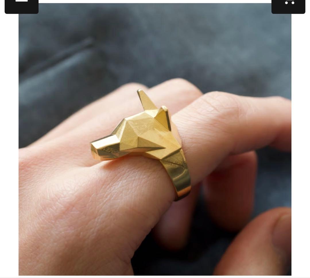 grayscale ウルフリング　ゴールド　17号