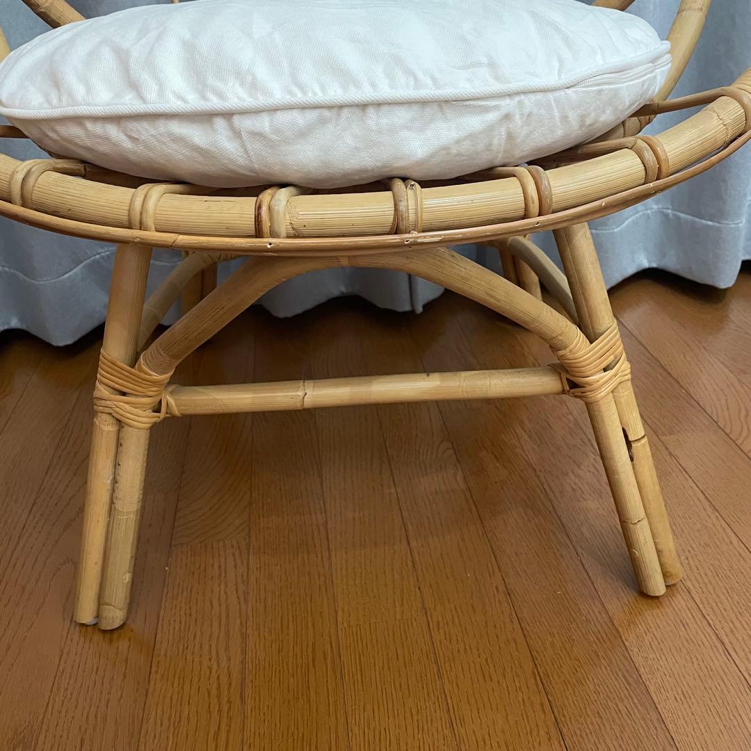 値下げしました】unico ラタンチェアCAGE（カージュ） ソファ - メルカリ