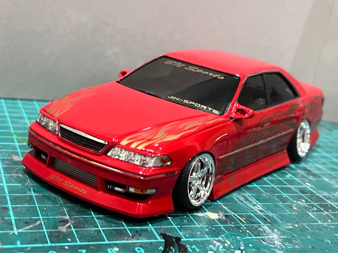 アオシマ 1/24 BNsports JZX100 マークⅡ 箱絵仕様 完成品 - メルカリ