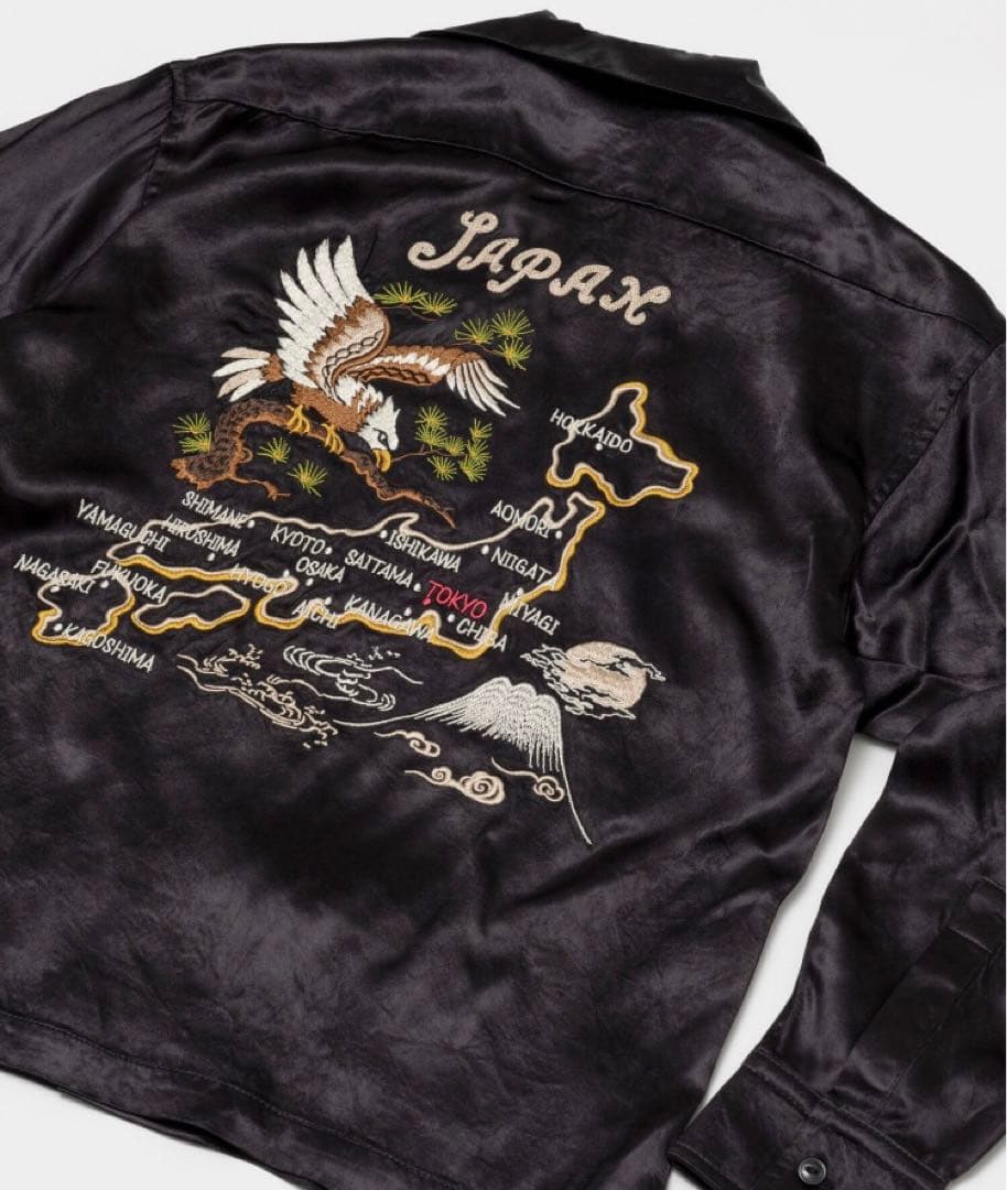 Schott レーヨン スカ エイジング ロングスリーブシャツ／スーベニアシャツ