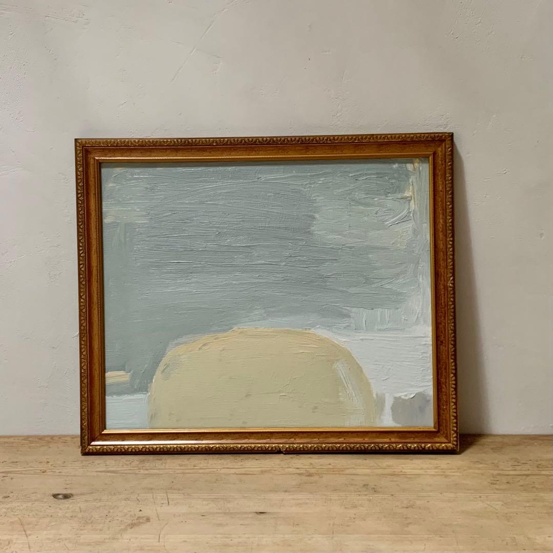 「墓標」 油彩 油絵 木製パネルに油彩 oil on board 現代美術