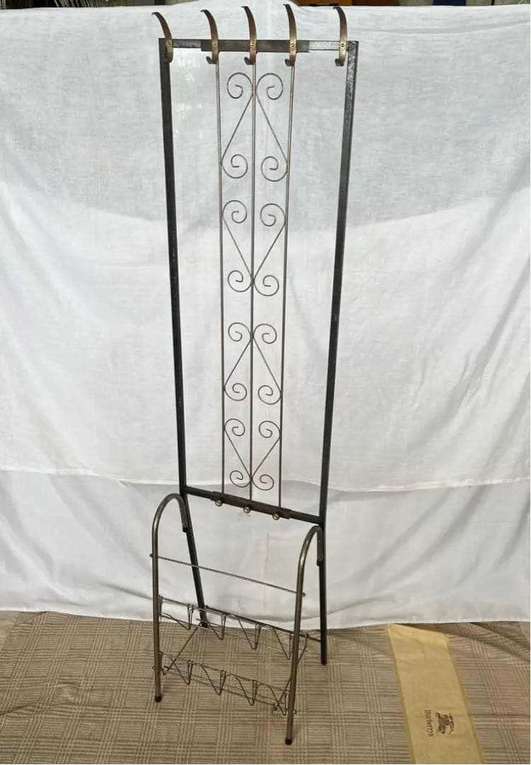 【アンティーク】アイアンフレーム コートラック スリッパラック 昭和レトロ 楽天市場】スリッパラック アイアンの通販