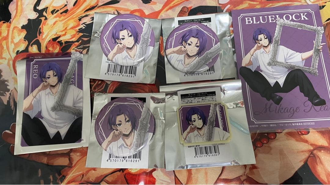 ブルーロック THEキャラSHOP Frame 御影玲王 缶バッジ 特典 クリア