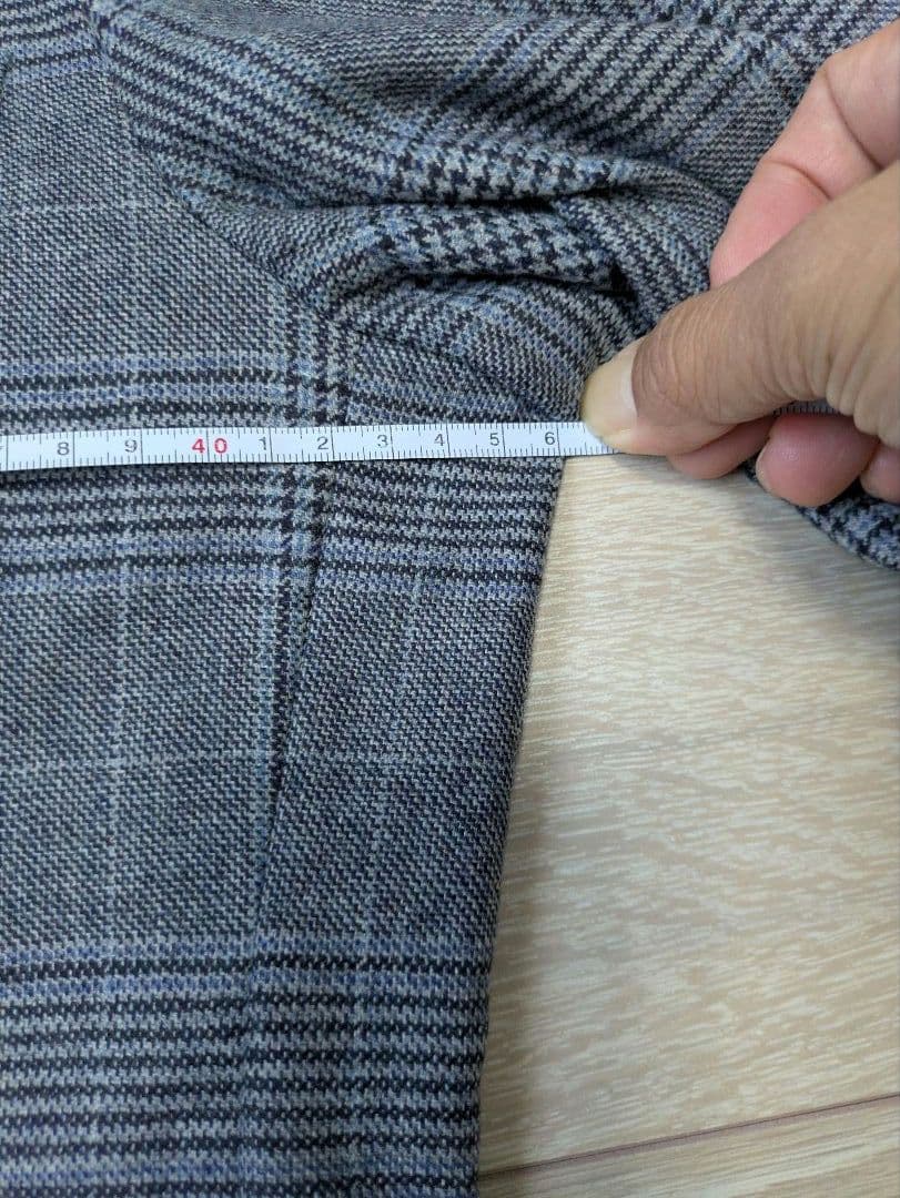 麻布テーラー R&BLUES グレー チェック柄 ジャケット - メルカリ