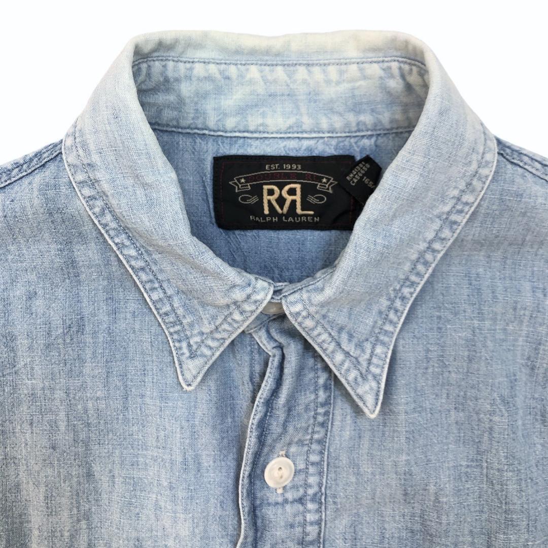 RRL キムタク着用 シャンブレーシャツ 長袖 XS ユニオンチケット