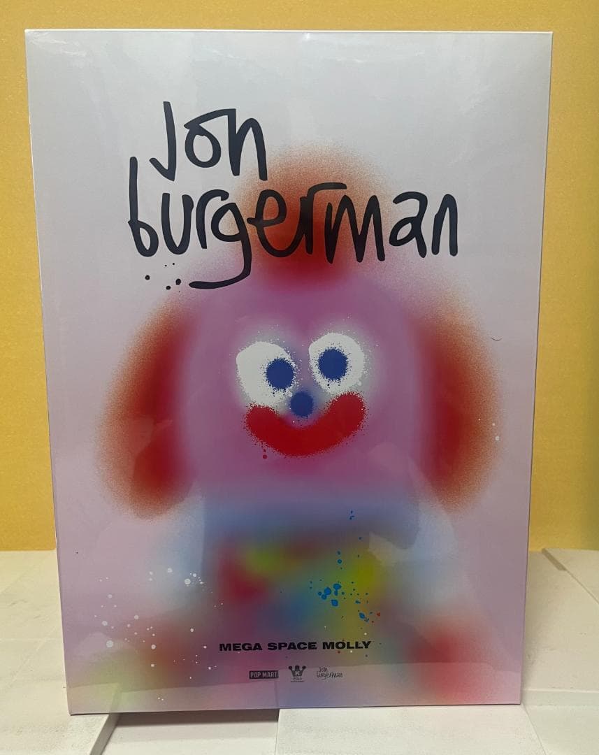 ポップマート メガスペースモリー 400% ジョン・バーガーマン シュリンク付