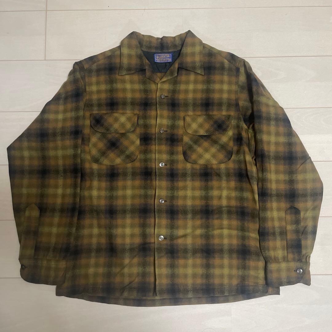 60's ペンドルトン ボードシャツボックスシルエットゴールデンサイズ