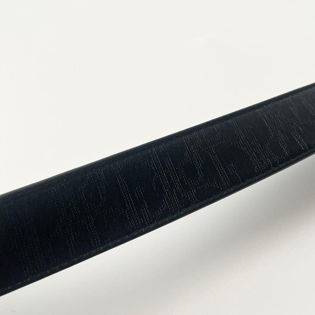 ディオール ベルト オブリーク ギャラクシー CDロゴ レザー 黒 85/34