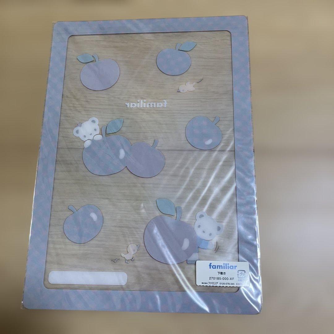 新品・未使用 廃盤品ファミリア クリアケース 下敷き 赤チェック FX