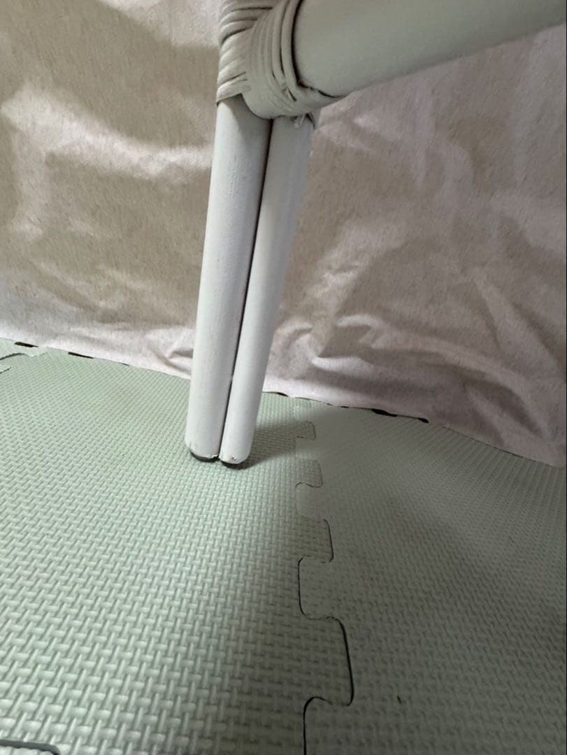 廃盤品 希少 ニトリ ラタン ラタン家具 籐家具 ラタンチェア ホワイト