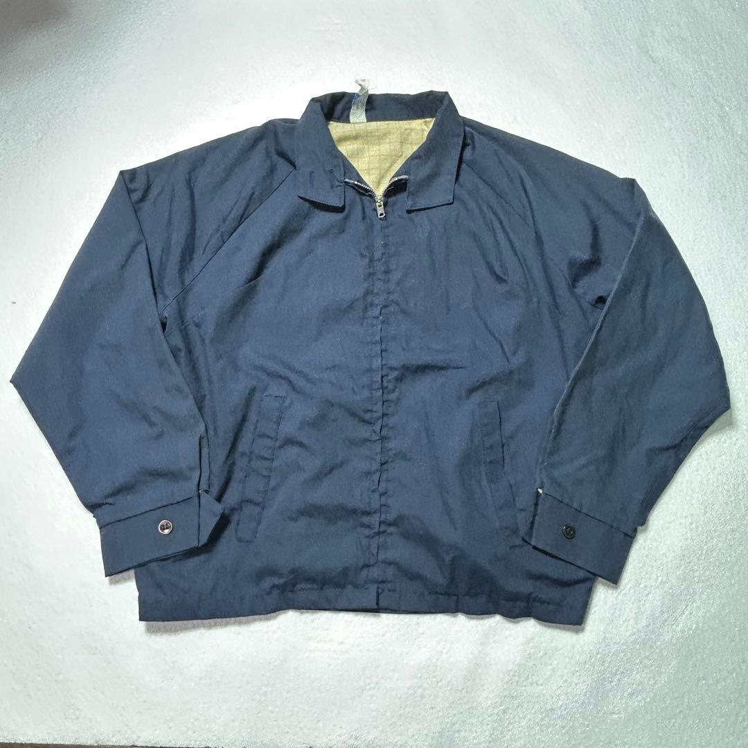 60s 70s Sears ヴィンテージ ドリズラージャケット ネイビー - メルカリ
