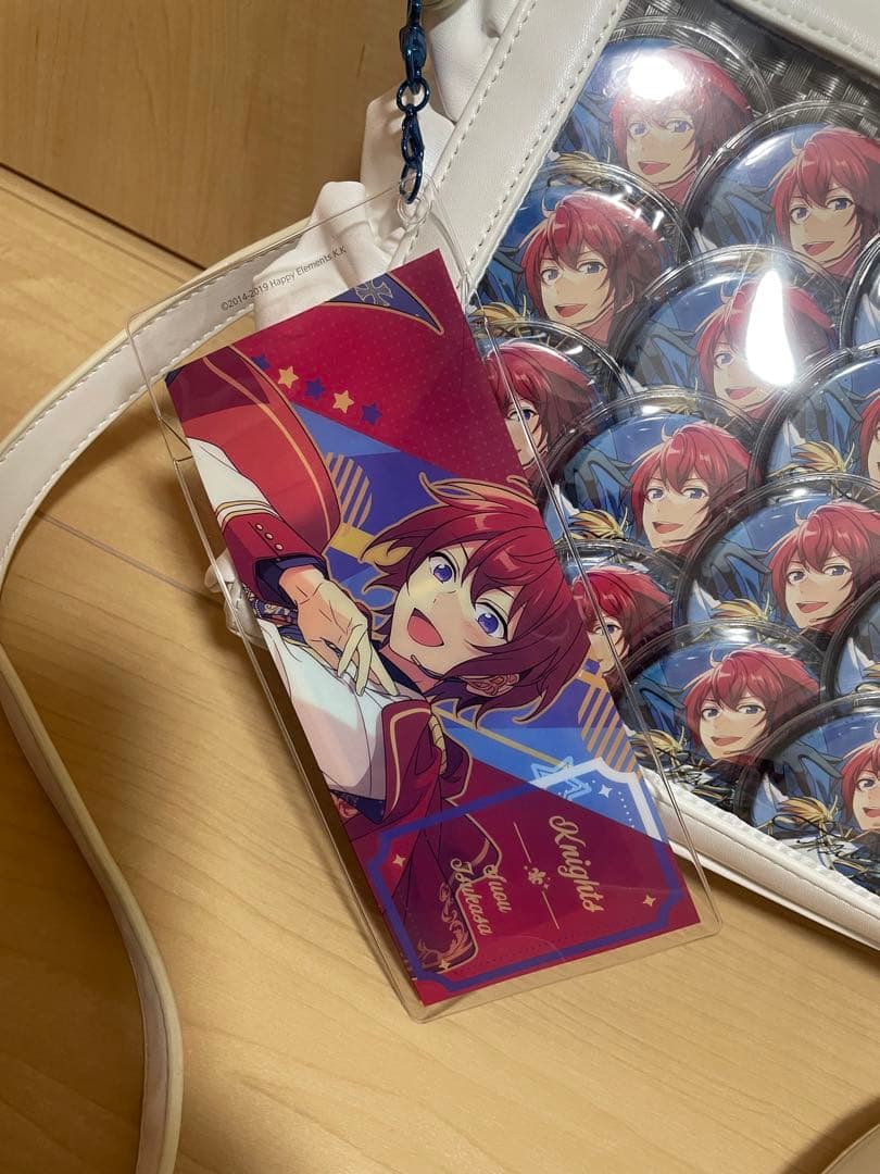 12/12処分 あんスタ 朱桜司 痛バ 痛バッグ 缶バッジ 白 ホワイト