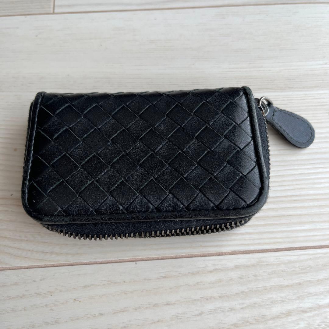 ラウンドジップ ケース 小銭入れ ブラック メンズ