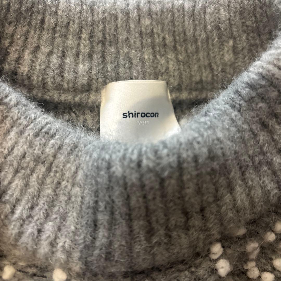 shirocon ポッピングシャワーニット グレー36 yori