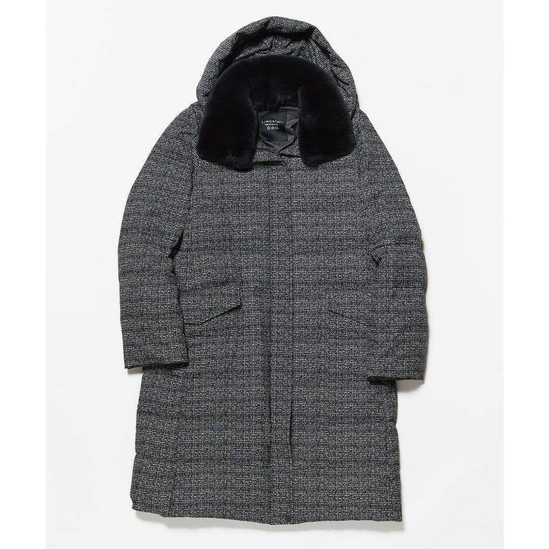 新品　自由区（ジユウク） イタリア LIMONTA ファー付きダウンロングコート セール】 【マガジン掲載】LIMONTA ファー付きダウンロングコート(検索