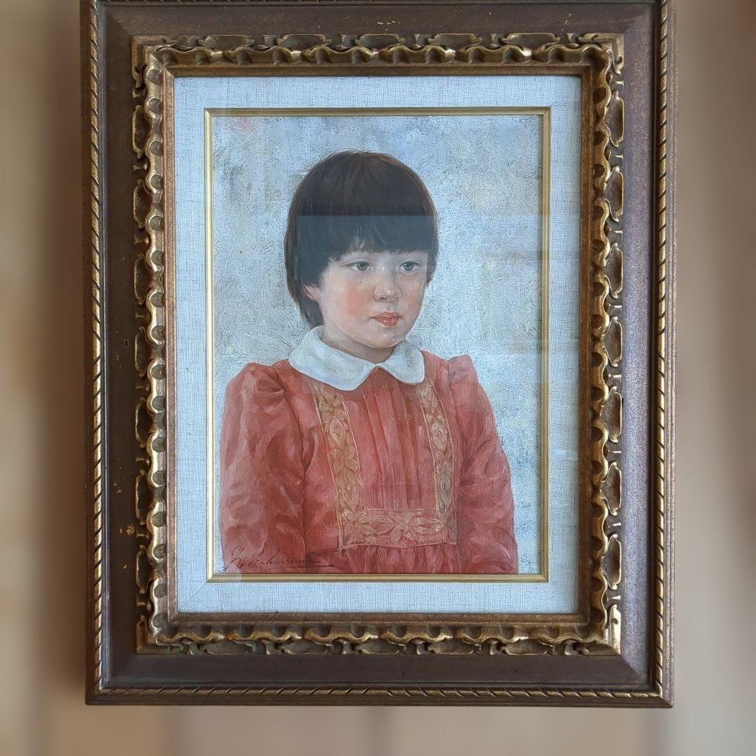 中島義行 少女F 4油絵