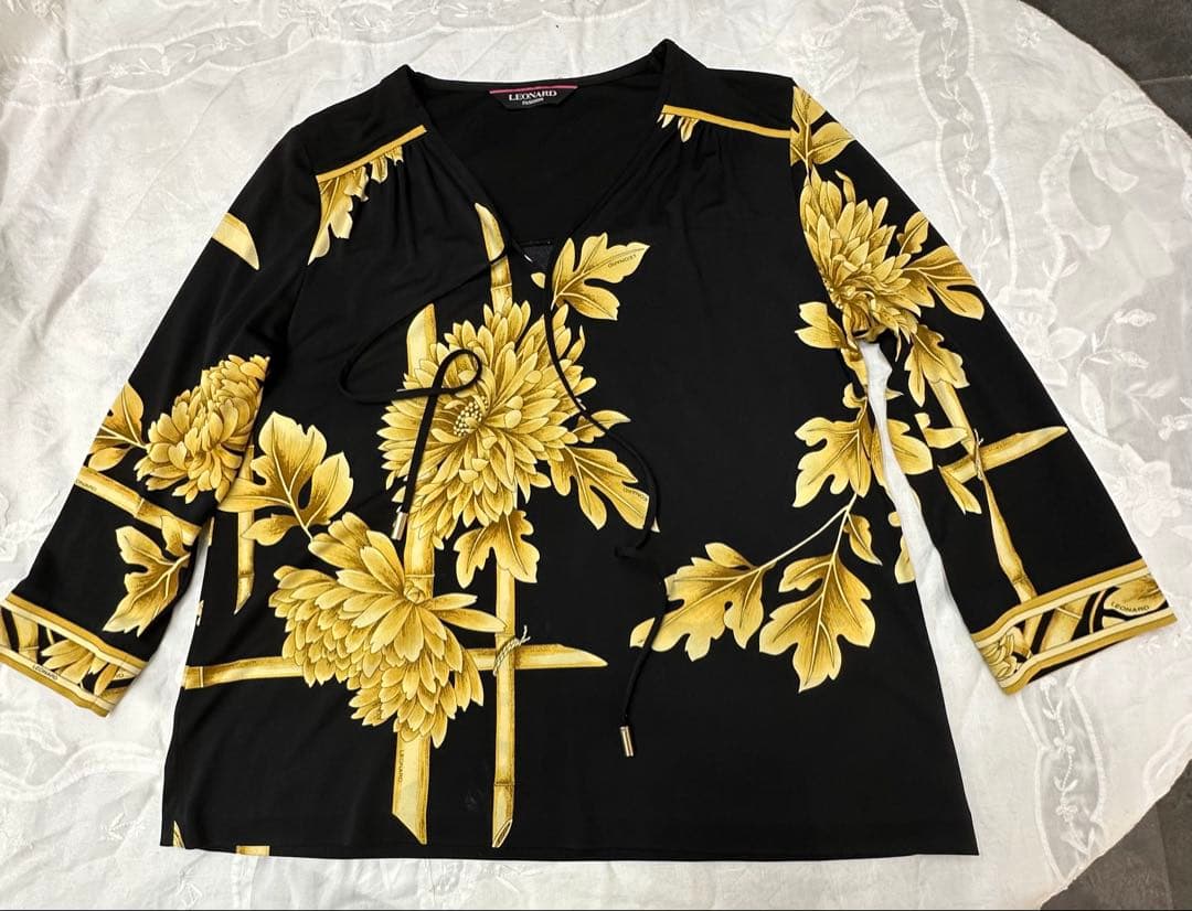 #LEONARD ブラウス　Ｌ　長袖