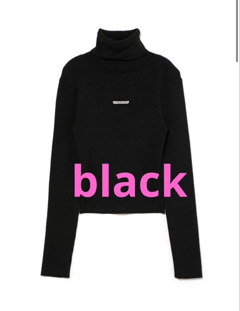 andmary Mary turtle knit tops black - メルカリ