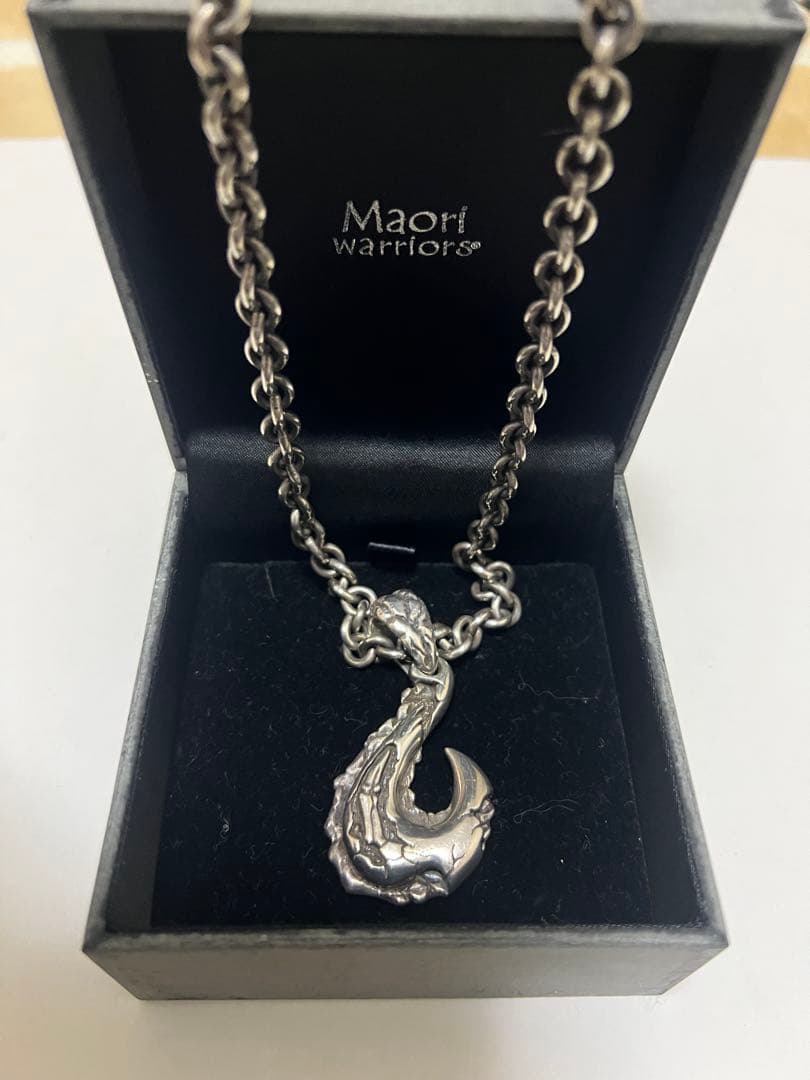 Maori warriors ペンダントトップ　チェーン付 楽天市場】Maori warriors ダブル フック シルバー ペンダントトップ