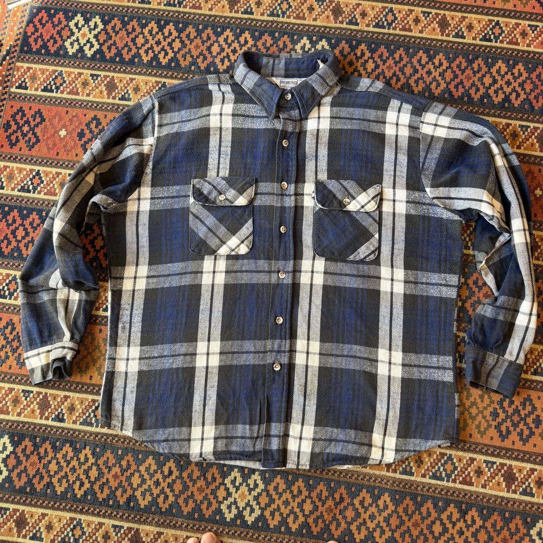 マ*オ様 ファイブブラザーズネルシャツ　70s.80s アメリカ製